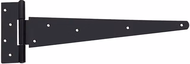 Hardware Solutions Design Heavy Duty Matt Black Steel Tee Butt Hinge Pair