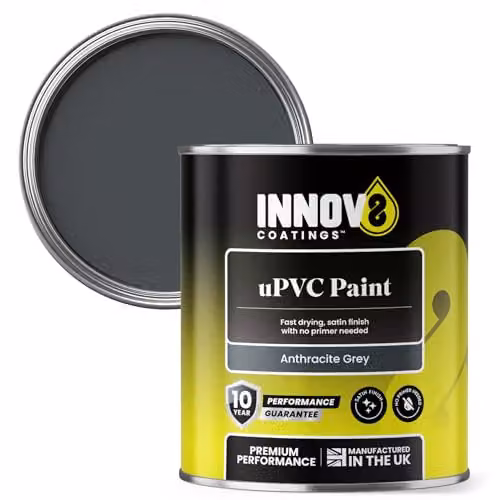 Innov8 Coatings UPVC Paint in Anthracite Grey, 750ml, Satin Finish – 1