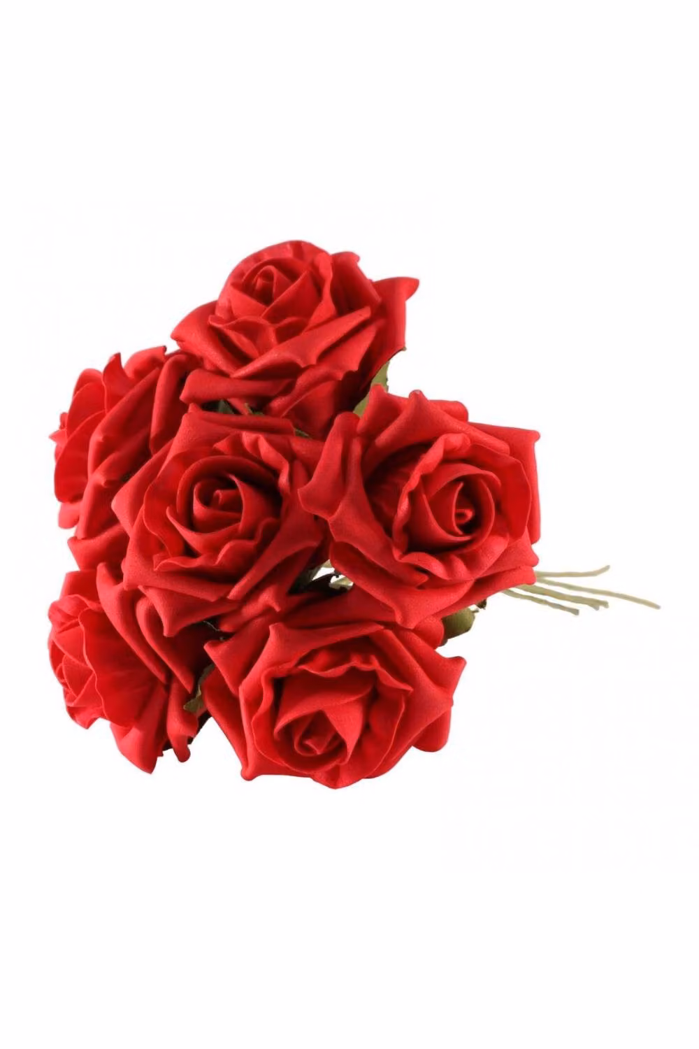 KDMD 4 Pack of Red Foam Tea Roses for Weddings – 3