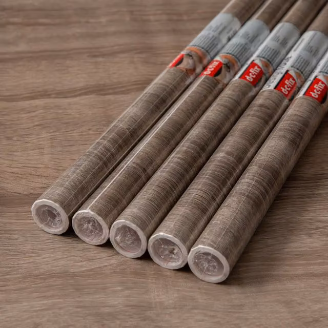 dc fix Sonoma Truffel Self Adhesive Vinyl Wrap for Kitchen Doors and Worktops, Brown/Grey, W: 67.5 cm, L: 2 m (Pack of 5)