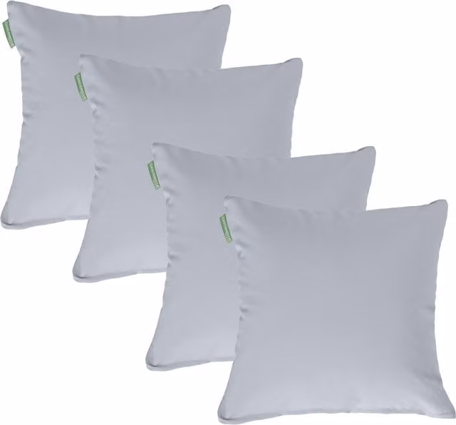 Gardenista Black and Grey Square Garden Scatter Cushion Set of 4