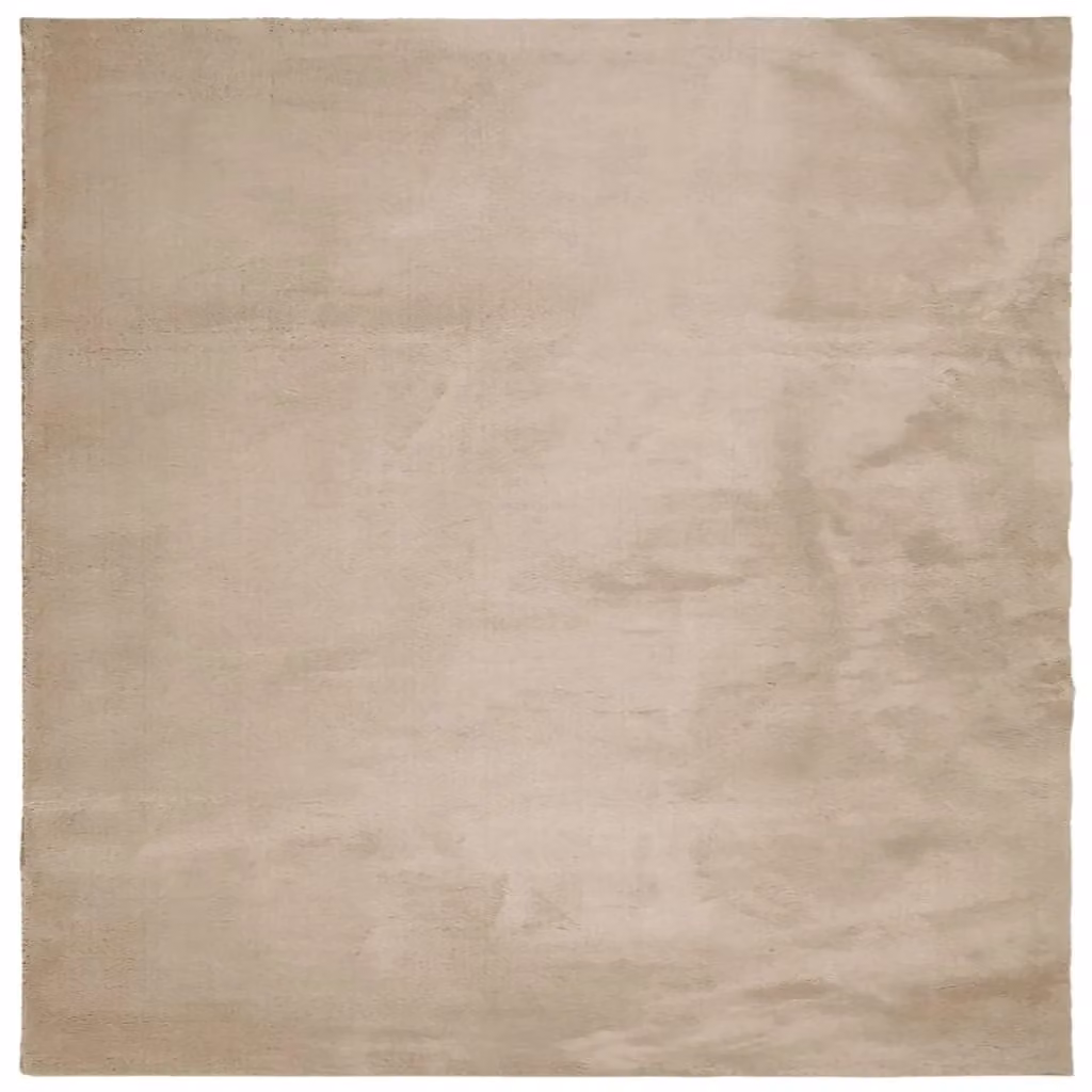 Berkfield Home HUARTE Square Short Pile Washable Rug in Sand and Brown, W/D: 120 x 120 cm