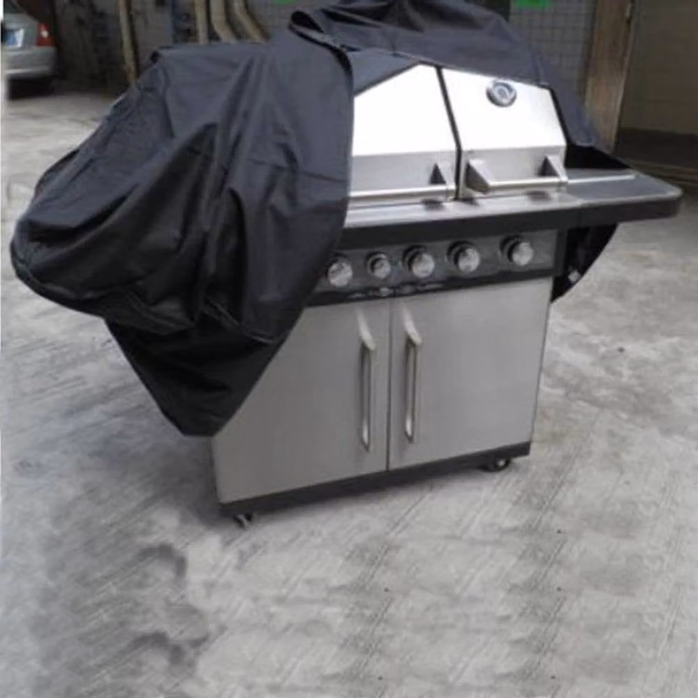 NESTLUNE Extra Large Heavy Duty Waterproof BBQ Cover in Black, W/D/H: 100 x 100 x 100 cm – 3