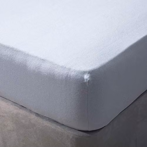 Belledorm Blue Brushed Cotton Flannelette Fitted Sheet, 90 x 190 cm