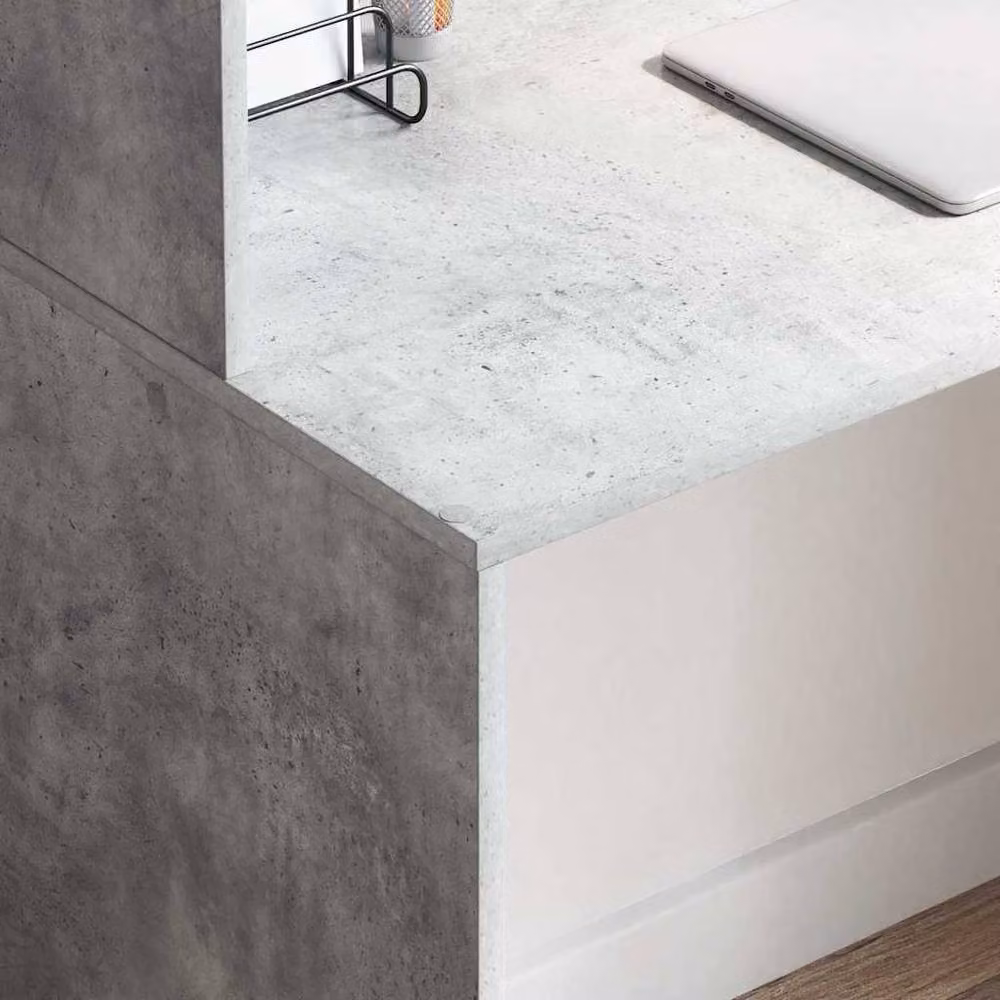 Berkfield Home Modern Concrete Grey Writing Desk – 3