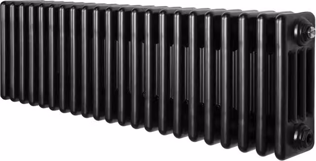 Monstershop Traditional 4 Column Steel Radiator, Black, H: 101.0 cm, W: 30.0 cm, D: 10.1 cm – 1