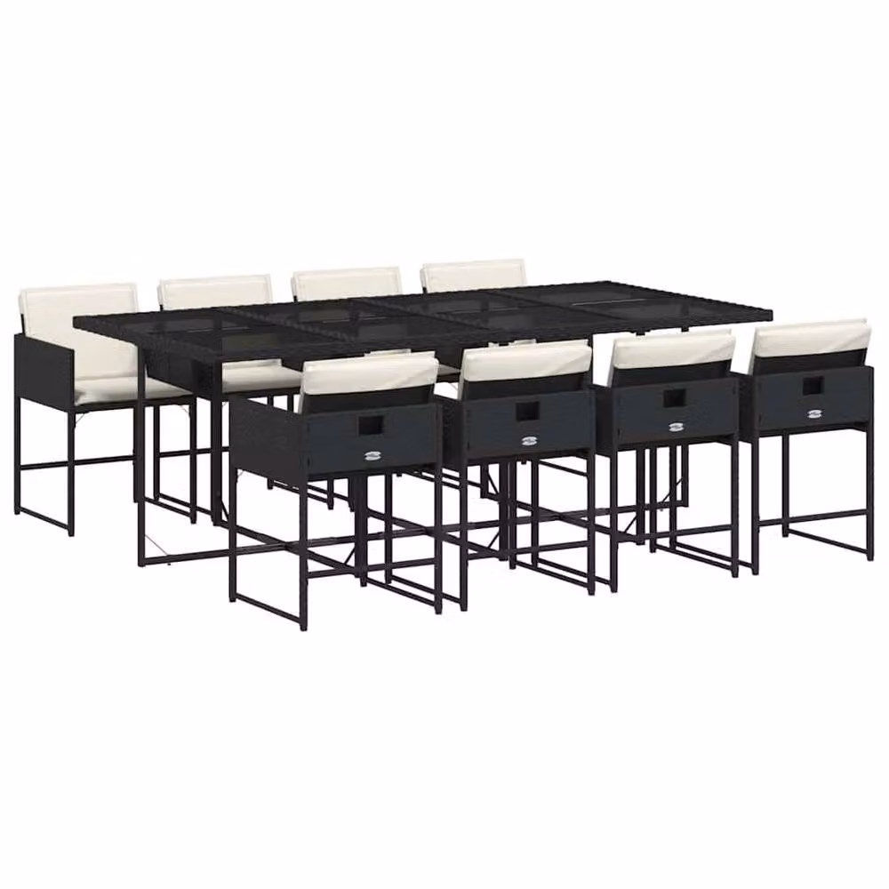 Berkfield Home Garden Dining Set in Black – 2