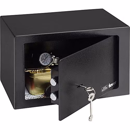 Burg-Wächter FAVOR S3 K Home Safe with Electronic Combination Lock, Black