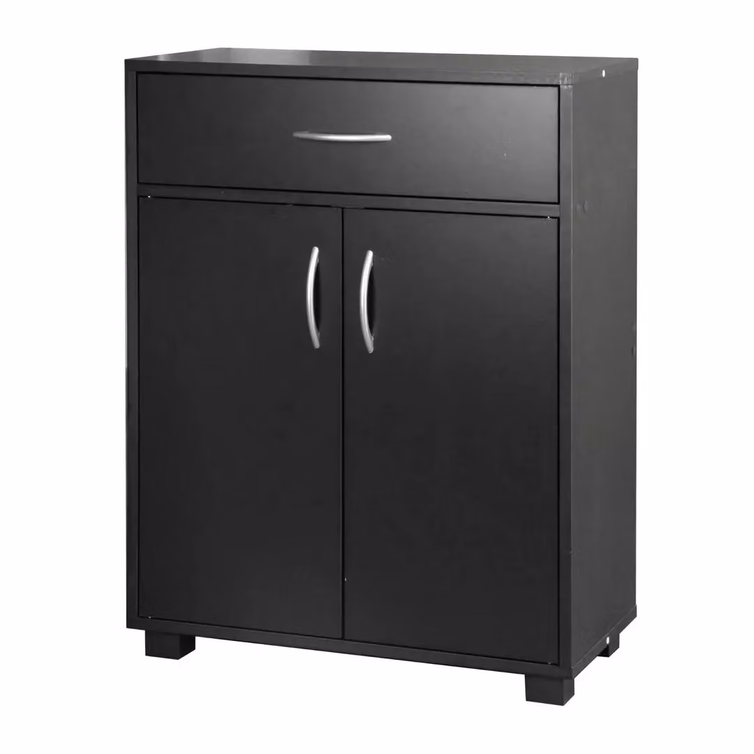 EONLION Small 2-Door Wooden Sideboard with Drawer, White Modern Hallway Storage Cabinet – 5