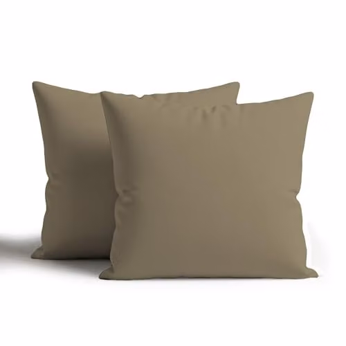 Snug City Waterproof Outdoor Square Garden Cushion Covers, Set of 2, Beige, W/D/H: 45 x 45 x 45 cm – 4