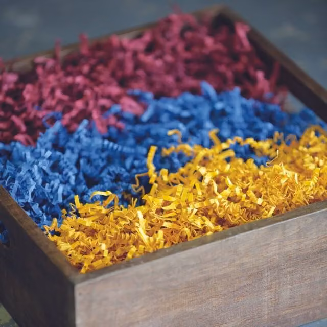 KDMK Blue Shredded Paper for Gift Packaging Decor Sizzle Pak