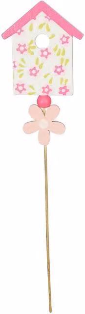 Kingsbury Gifts Multicolour House Flower Pick, H: 14.5 cm