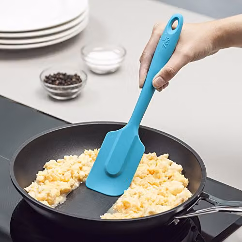 Zeal Non-Scratch Silicone Spatula with Hanging Loop, Blue, 26 cm – 2