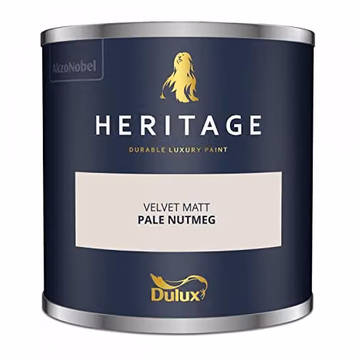 Dulux Trade Heritage Velvet Matt Emulsion Pale Nutmeg Beige, 2.5l – 3