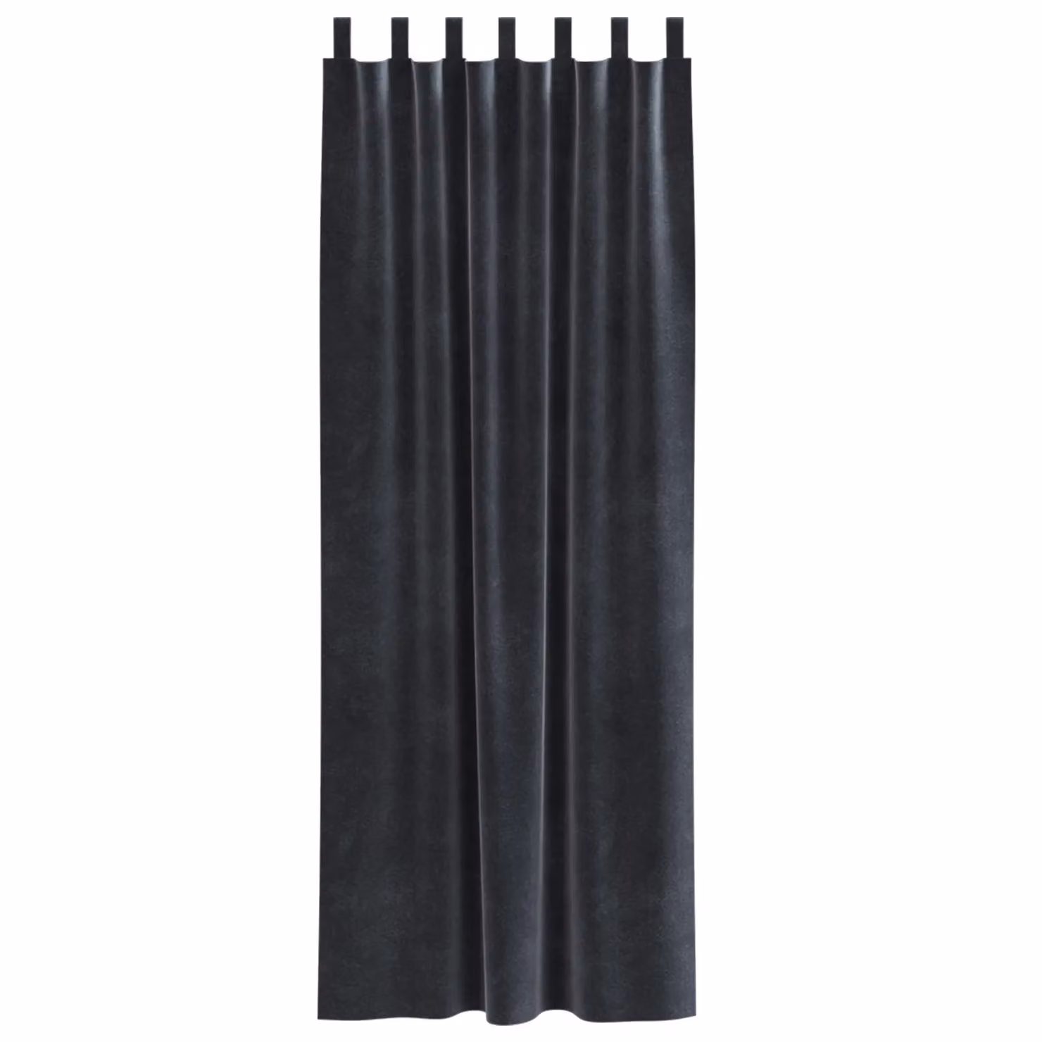 Berkfield Home Dark Grey Velvet Blackout Curtains with Hanging Loops, 2 Pack – 2