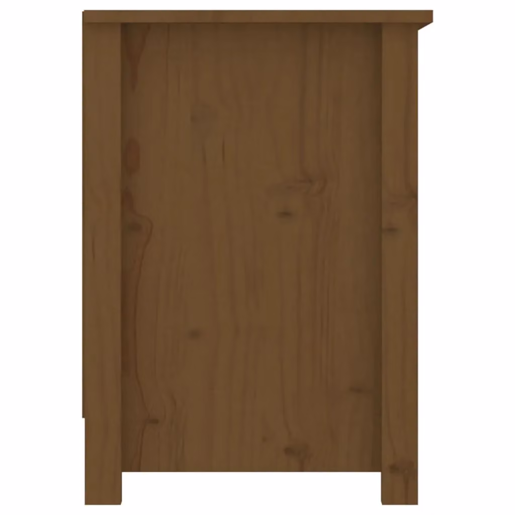 Berkfield Home Rustic Solid Wood Pine TV Cabinet in Honey Brown, W: 103 cm, D: 36.5 cm, H: 52 cm – 3