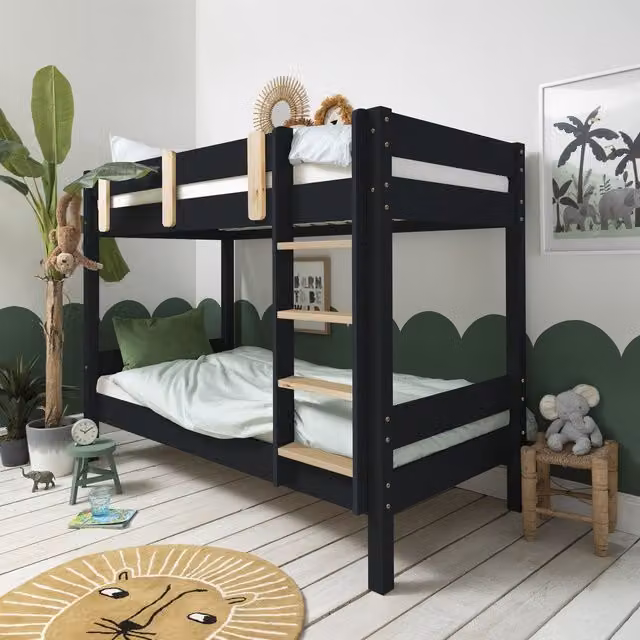 Noa and Nani Una Contemporary Bunk Bed in Anthracite Grey
