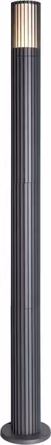 Litecraft Veda Adjustable Height Outdoor Bollard Post in Anthracite