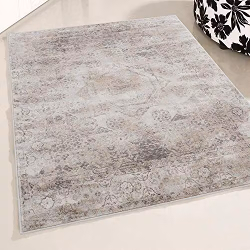 Mynes Home UK Modern Plain Brown Rectangular Rug, W: 80 cm x L: 150 cm