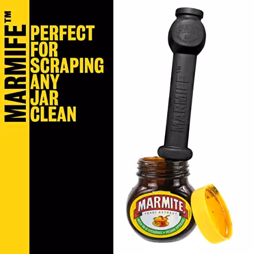 Kimm & Miller Marmife Knife Spreader and Jar Scraper Tool in Black Silicone – 2