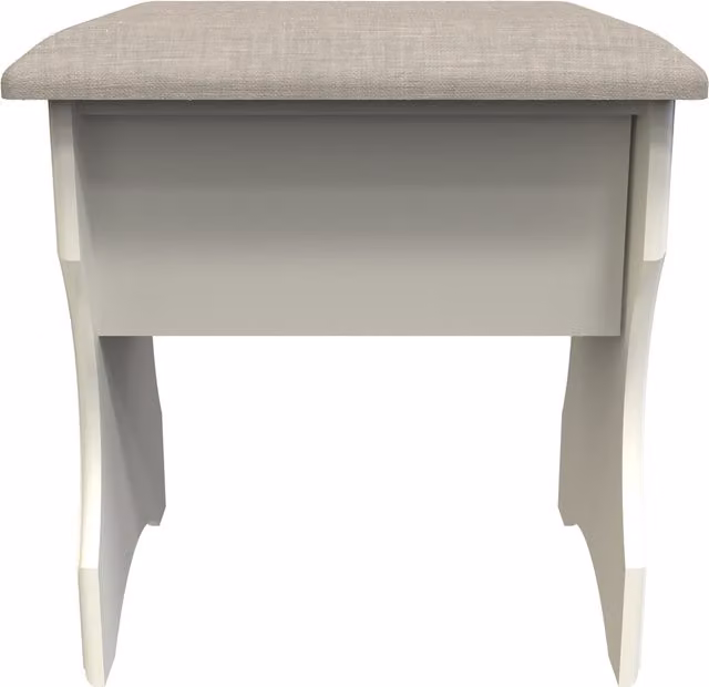 Pembury Dressing Table Stool in Cream Ash by Welcome Furniture Ltd.