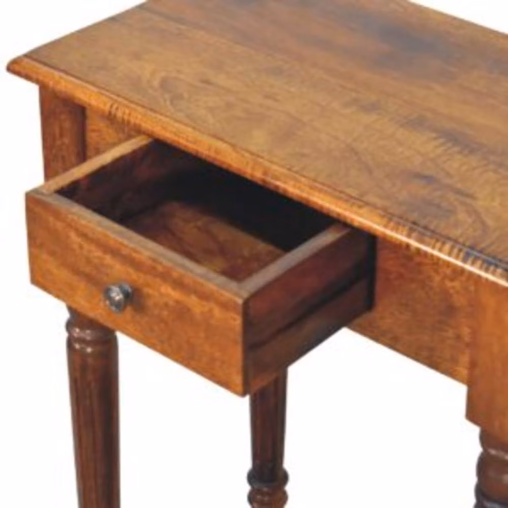 Wyld Haus Chantilly Mango Wood Writing Desk in Brown – 5