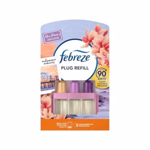 Febreze Mrs Hinch Limited Edition 3Volution Air Freshener Plug-in Refills, Midsummer Memories Scent, Pack of 7, 20ml each – 2