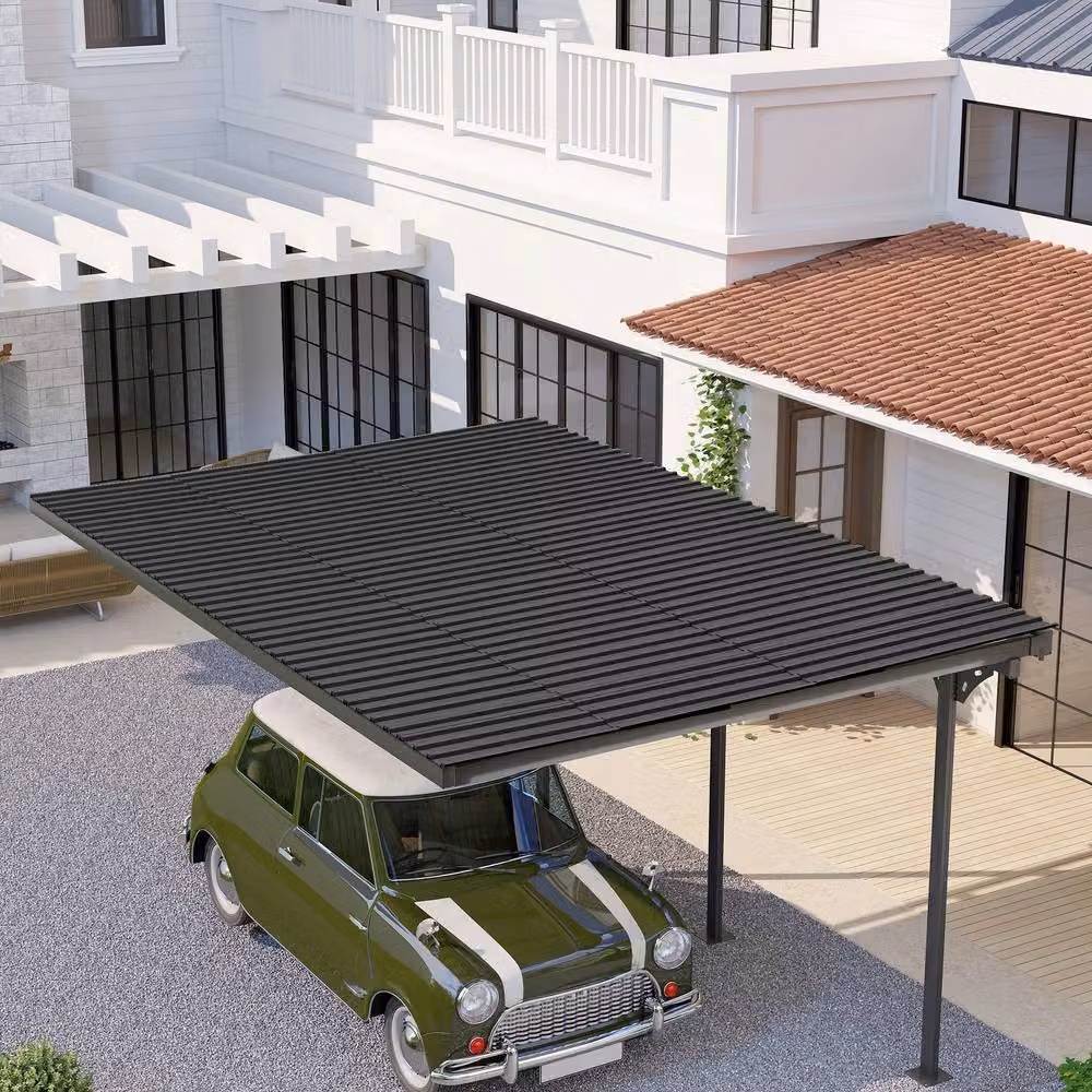 Rolipo Set of 12 Black Corrugated Galvanised Steel Roof Panels – 6