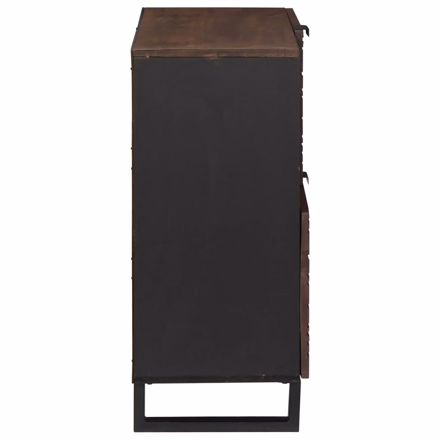Berkfield Home Modern Mango Wood Sideboard in Brown and Black, W/D/H: 80 x 33.5 x 75 cm – 3