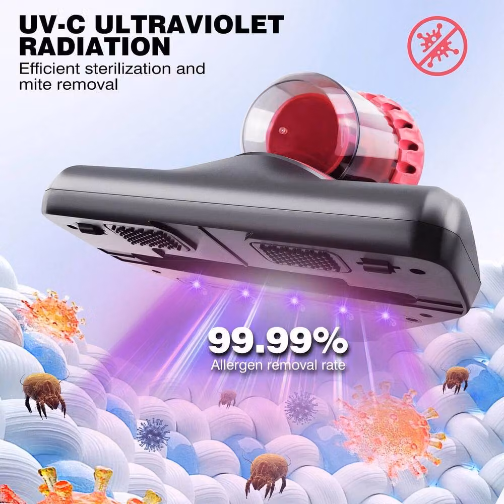 EONLION Handheld Mite Remover Cleaner with USB UV-C Light, Dark Grey – 3