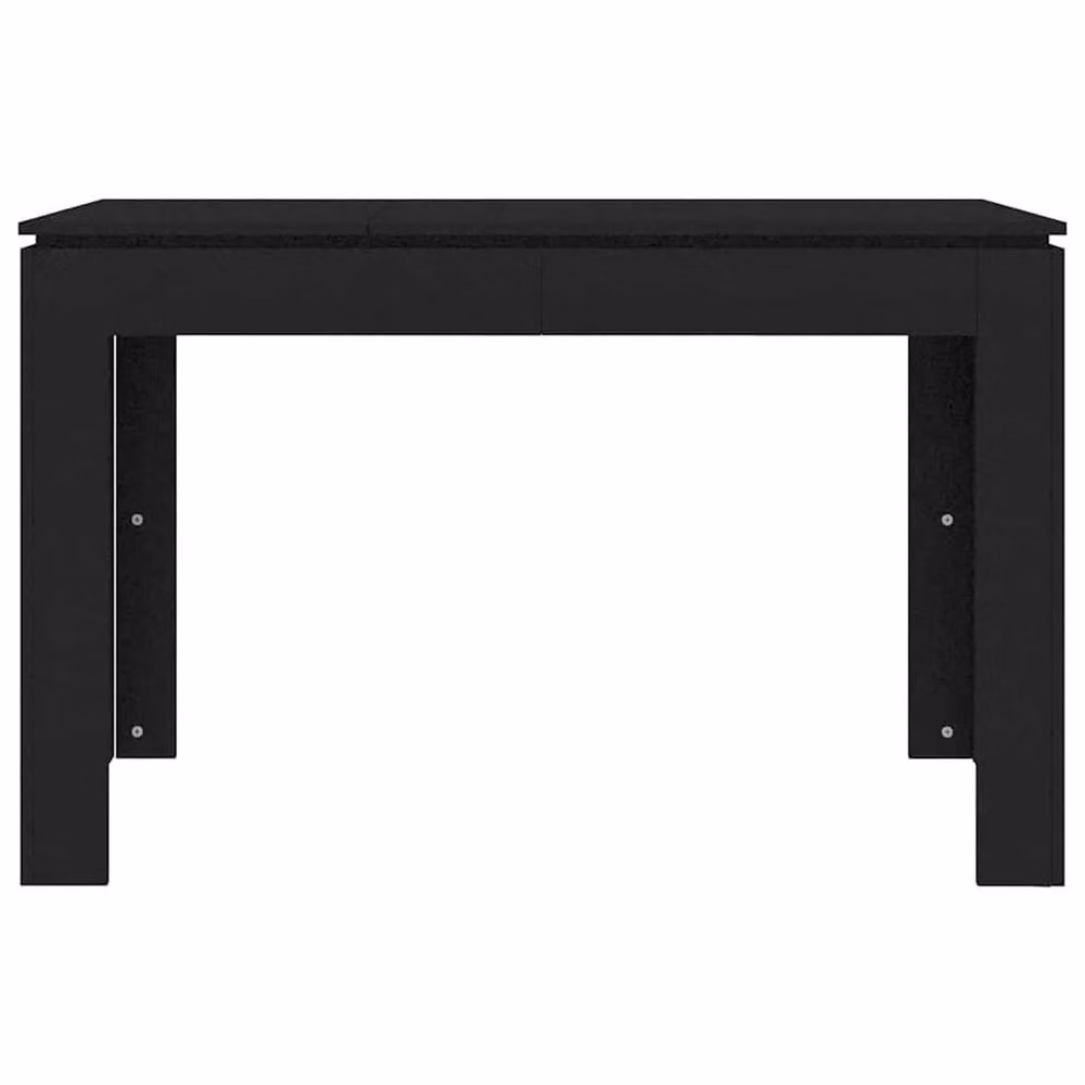 Berkfield Home Modern Rectangular Dining Table in Black, W/D/H: 120 x 60 x 76 cm – 3