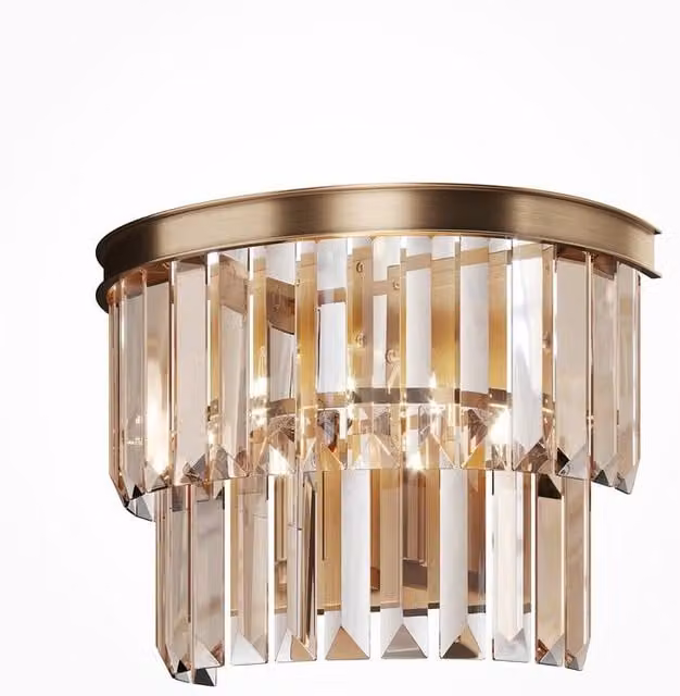 Maytoni Revero Classic Wall Lamp in Gold and Brass with Transparent Glass and E14 Socket – 1