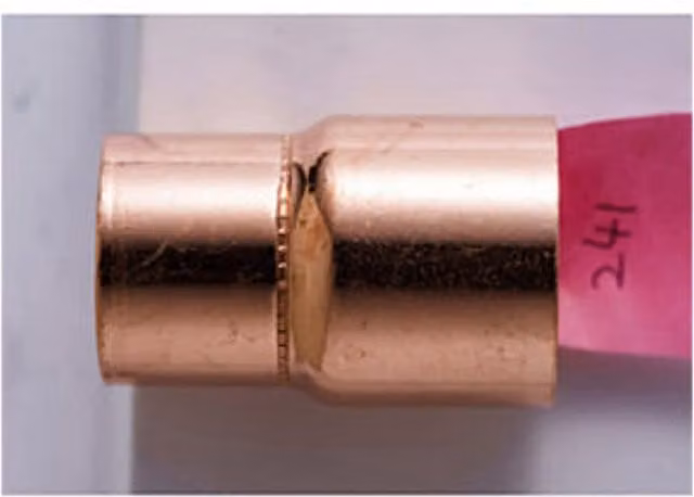 PrimaPlus Endfeed Reduced Coupling 35 x 28mm Grey Copper Plumbing Fitting