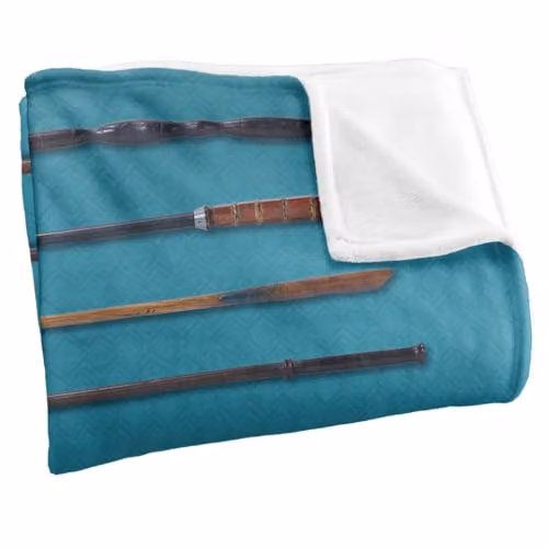LOGOVISION Fantastic Beasts The Secrets Of Dumbledore Wands Super Soft Silky Touch Fleece Throw Blanket, Multicolour, W: 91 cm, D: 147 cm – 3
