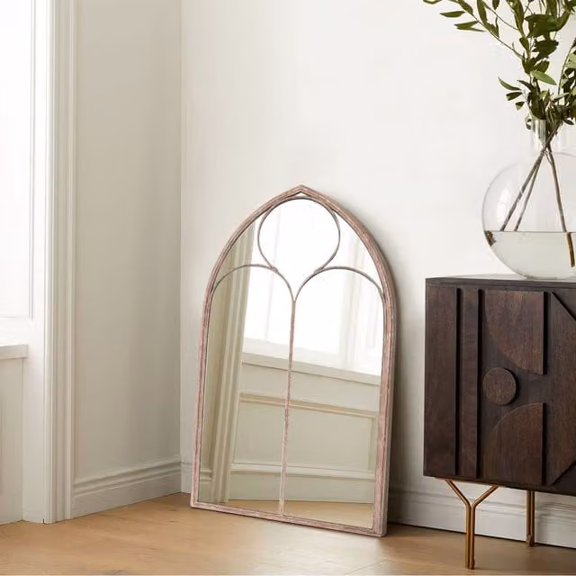 Livingandhome Vintage Gold Window Wall Mirror