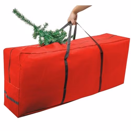 Pelle & Sol Red Christmas Tree Storage Bag with Handles, Fits Up to 9ft Trees – 1