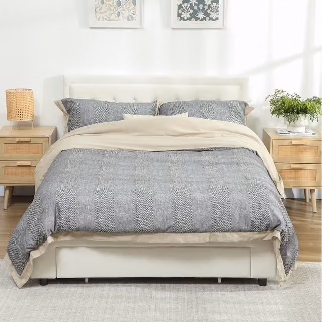 HOMCOM Grey Velvet Upholstered Double Bed Frame with Lift Up Base, W/D/H: 140 x 200 cm