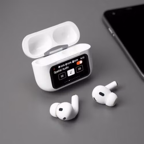 RED5 ANC EB10 Wireless Earbuds with Touch Screen Charging Case, White – 2