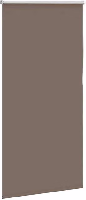 Berkfield Home Blackout Roller Blind, Brown Polyester, W: 75 cm, H: 150 cm