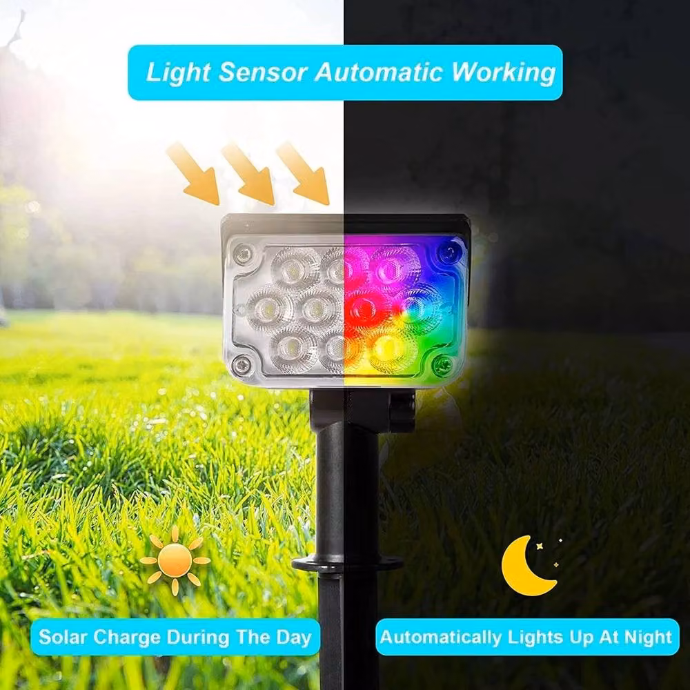 Havendro Solar LED Outdoor Garden Spot Lights in Black – 5