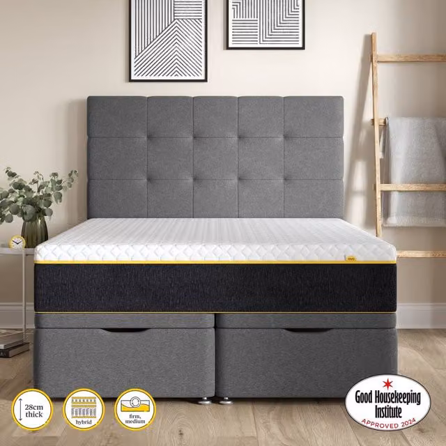 Eve The Wunderflip Premium Hybrid Sleep Mattress in White, Size: Super King, W/D: 200 x 200 cm – 1