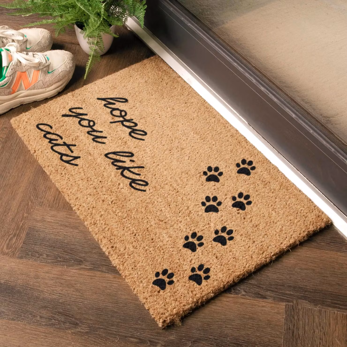 Artsy Mats Hope You Like Cats Doormat, Brown, W: 60 cm, D: 40 cm – 2