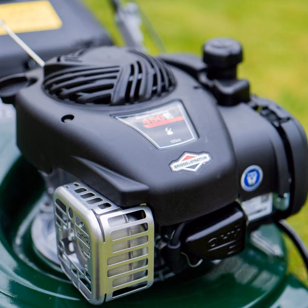 Webb Supreme 46cm Petrol Rotary Lawnmower in Green with 65L Collection Bag – 7