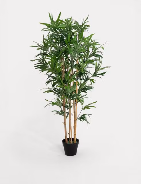 Blooming Artificial Oriental Bamboo Potted Plant, Green, Height: 121.92 cm