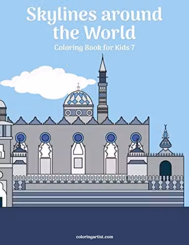 Skylines around the World Colouring Book for Kids by Independently Published, Multicolour