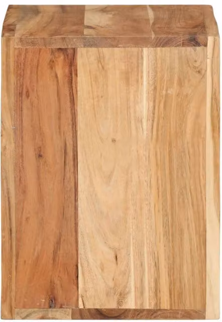 Berkfield Home Acacia Wood Stool in Brown, W/D/H: 40 x 30 x 40 cm – 1