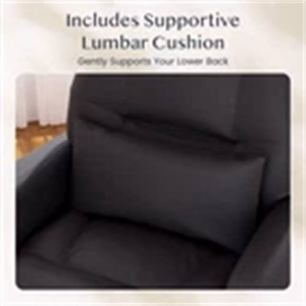 Nordara Ergonomic Black PU Leather Office Chair for Home and Office – 4