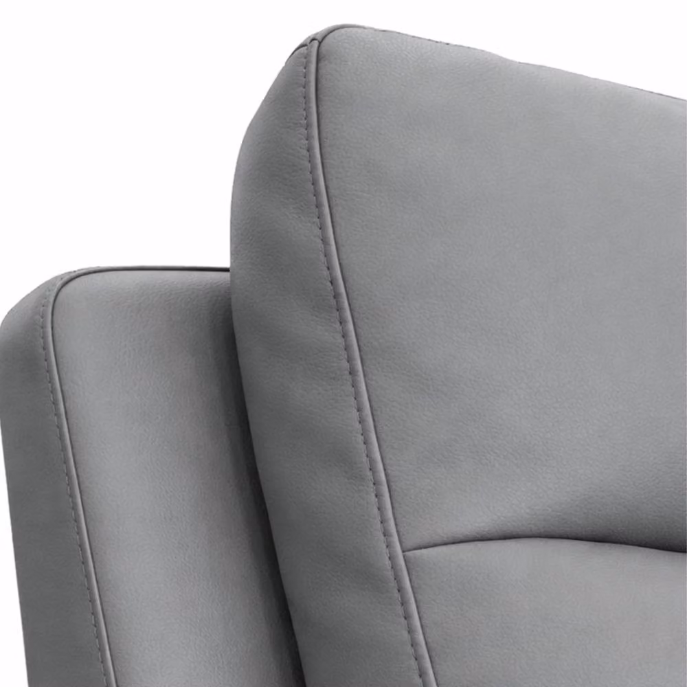 Aspire Marlowe Real Leather Power Recliner 3+2+1 Sofa Set with USB Charging in Grey – 4