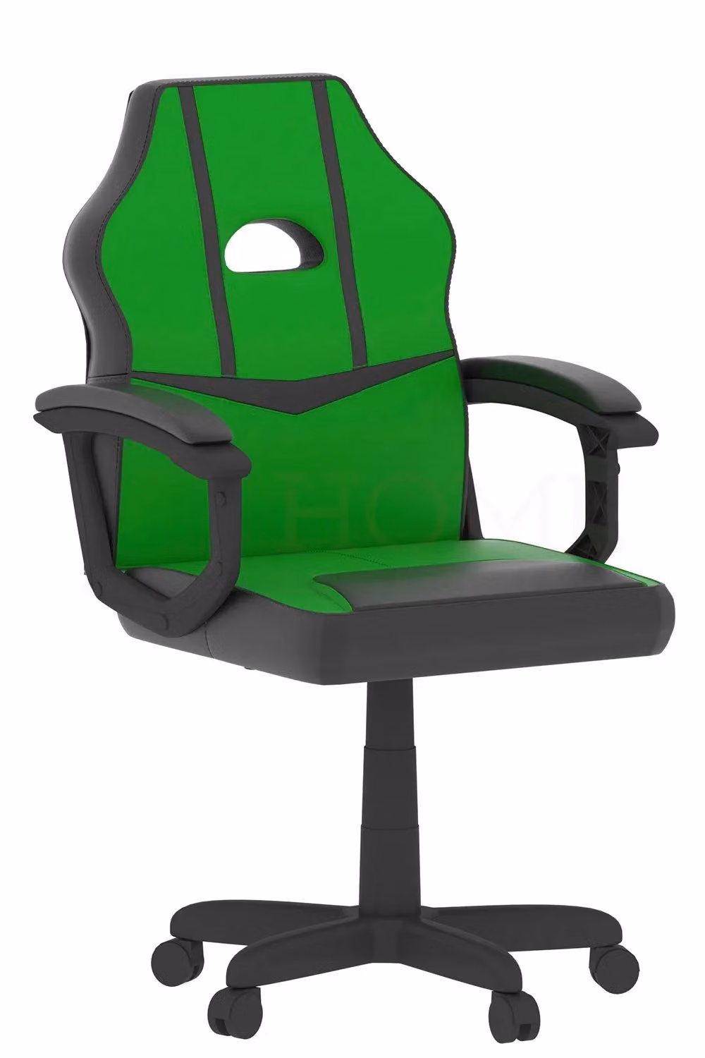 Vida Designs Comet Green Fabric Gaming and Office Chair with Armrests and Height Adjustment – 4