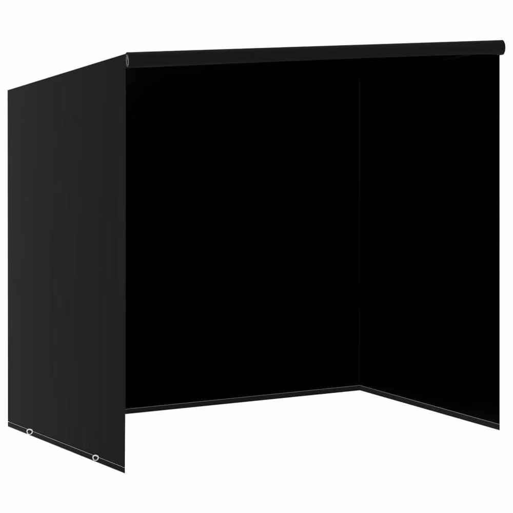 Berkfield Home Water Repellent Swing Bench Covers, 2 Pack, Black, W/D/H: 135 x 105 x 175 cm – 3